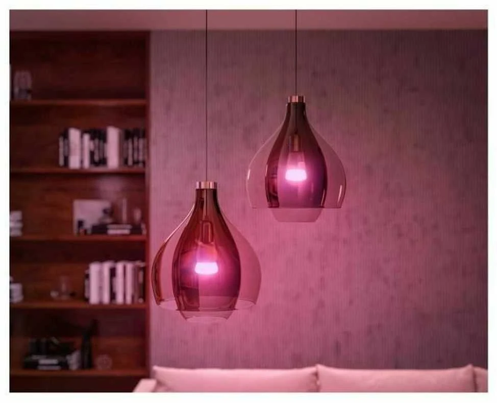 Philips Hue "White ambiance” pradžios rinkinys: 2 E27 išmaniosios lemputės (1100) + šviesos reguliatoriaus jungiklis