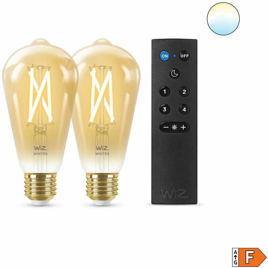 WIZ WI-FI BLE 50W ST64 AMB TW 2PK + REMOTE