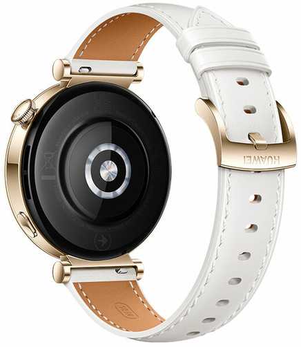 HUAWEI WATCH GT4 41mm Gold White Leather Armband