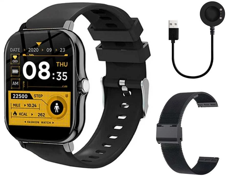 Išmanusis laikrodis moterims, vyrams, guminis dirželis, sportui, „Bluetooth“ skambučiams