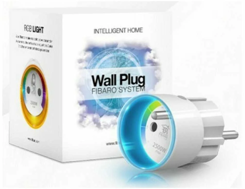 Fibaro | Sieninis kištukas | Z-Wave | Baltas
