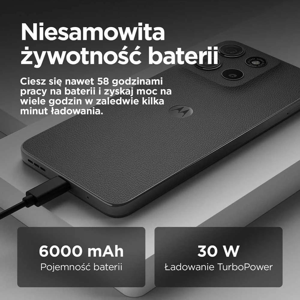 Motorola moto g15 power 17,1 cm (6,72 colio) dviejų SIM kortelių „Android 15“ 4G USB C tipo 8 GB 256 GB 6000 mAh Pilkas