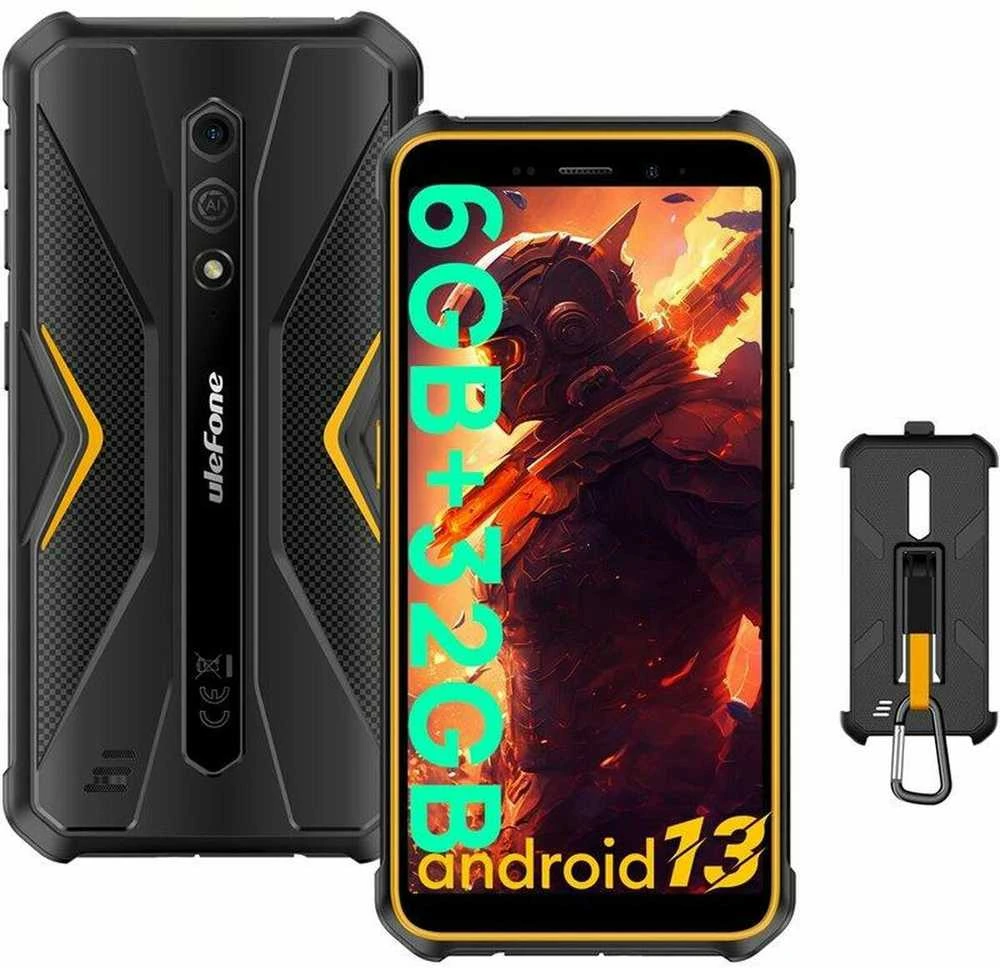 Mobilus telefonas - Ulefone Armor X12 3+32gb 4G Oranžinė Nfc.
