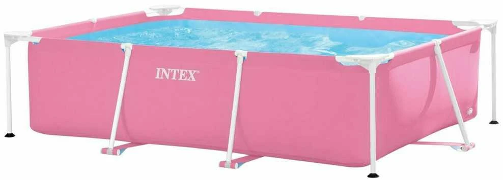 Didelis stačiakampio formos rėmo sodo baseinas 220 x 150 cm INTEX 28266