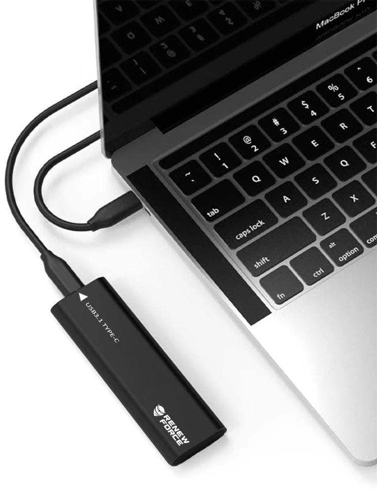 Dėklas diskui M.2 SATA NGFF USB 3.1 su USB-C jungtimi