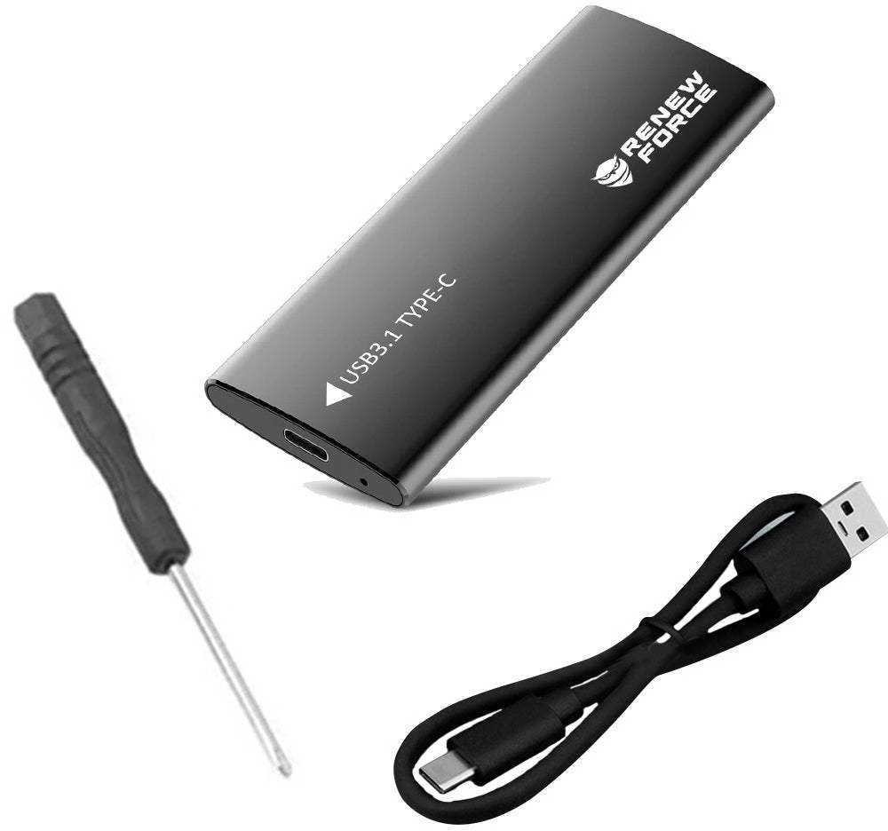 Dėklas diskui M.2 SATA NGFF USB 3.1 su USB-C jungtimi