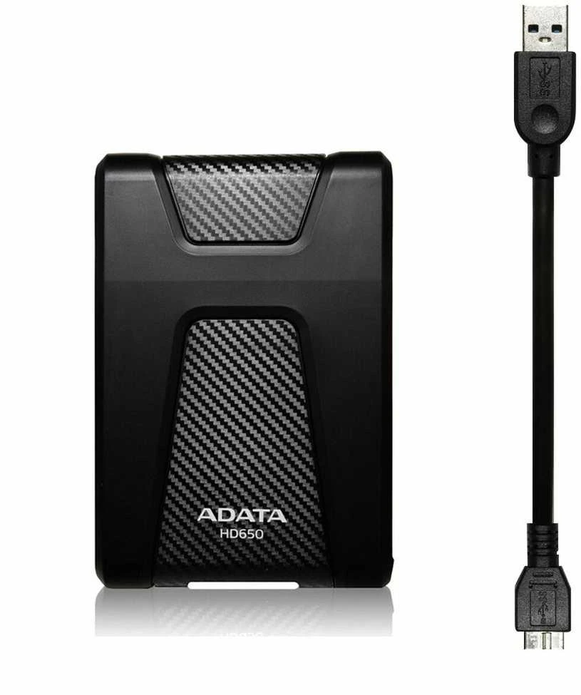 Kietasis diskas ADATA HD650 2TB USB3.0 Juodas ext. 2.5in