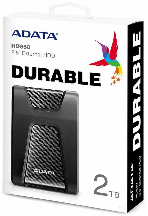 Kietasis diskas ADATA HD650 2TB USB3.0 Juodas ext. 2.5in