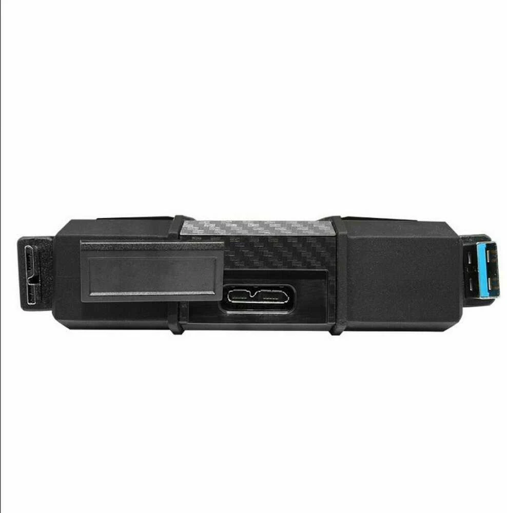 ADATA HD710P | 1000 GB | 2,5 " | USB 3.1 (atgalinis suderinamas su USB 2.0) | Juodas | 1.HD710 Pro atsparumo dulkėms ir vandeniui įvertinimai taikomi tik tada, kai USB prievado dangtelis yra tvirtai uždarytas. 2. Suderinamumas su konkrečiais pagrindiniais įrenginiais gali skirtis ir gali būti paveiktas sistemos 3. Norint prisijungti per USB 2.0, reikia prijungti du USB jungtys, kad būtų pakankamai maitinimo.