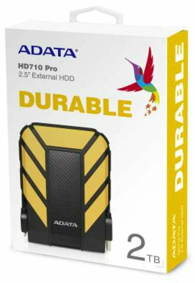 Išorinis diskas Adata HD710 Pro Išorinis kietasis diskas USB 3.1 2TB Geltonas
