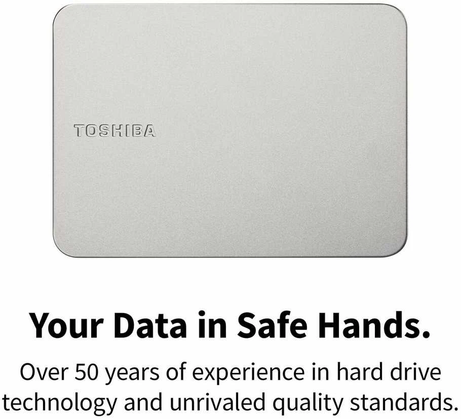 „Toshiba“ kietasis diskas | „Canvio Flex“ | 1000 GB | 2,5 colio | USB 3.2 Gen 1 | Šiltas „Sidabrinis“