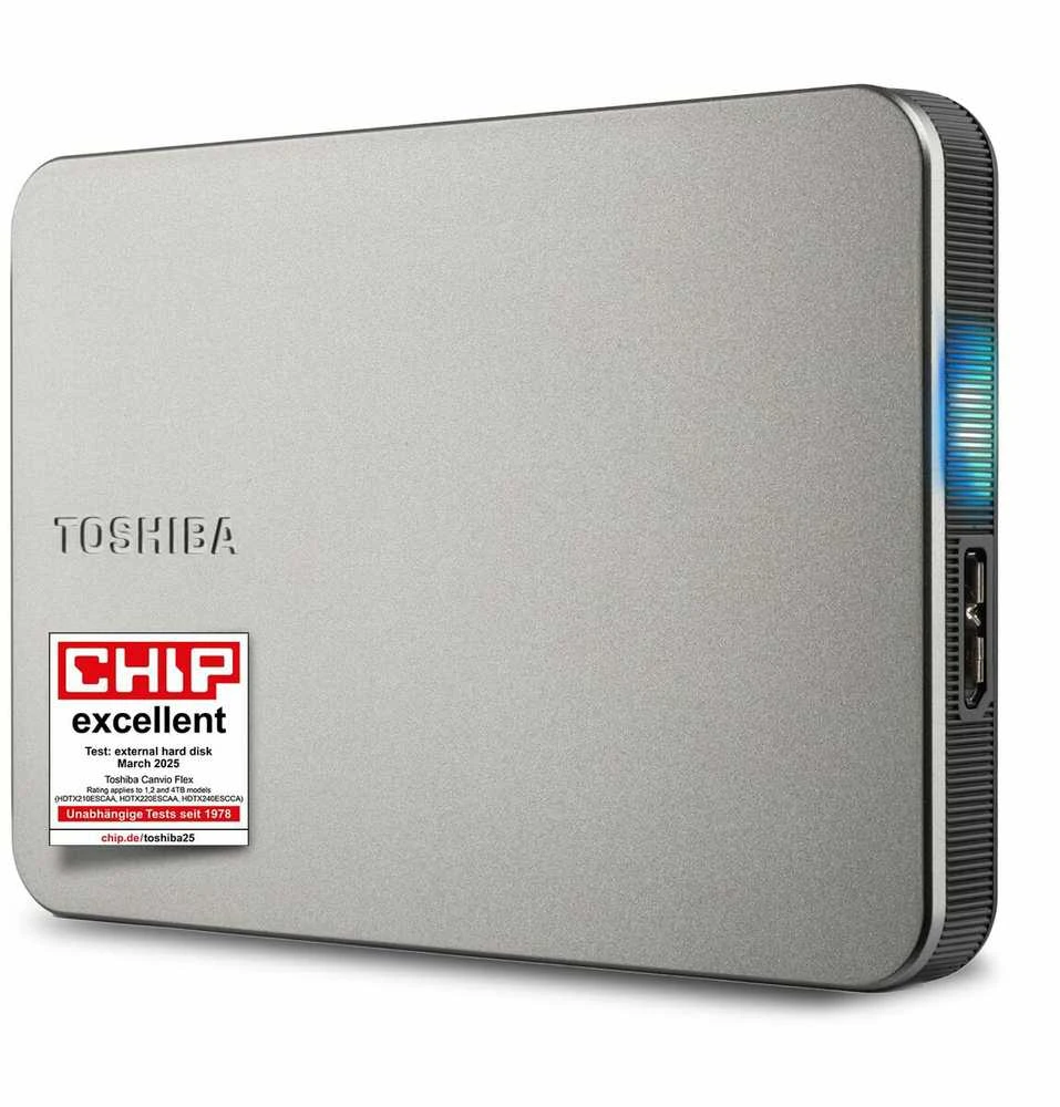 „Toshiba“ kietasis diskas | „Canvio Flex“ | 1000 GB | 2,5 colio | USB 3.2 Gen 1 | Šiltas „Sidabrinis“
