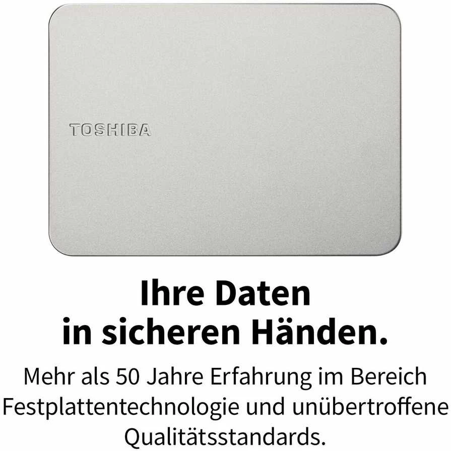 „Toshiba“ kietasis diskas | „Canvio Flex“ | 1000 GB | 2,5 colio | USB 3.2 Gen 1 | Šiltas „Sidabrinis“