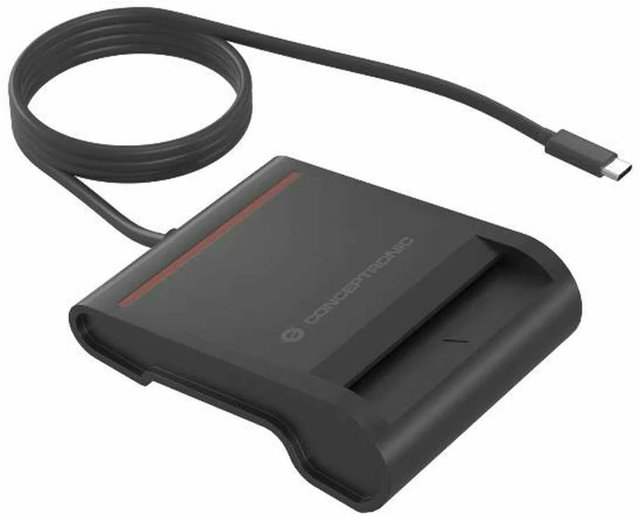 Conceptronic ID kortelių skaitytuvas su USB-C jungtimi