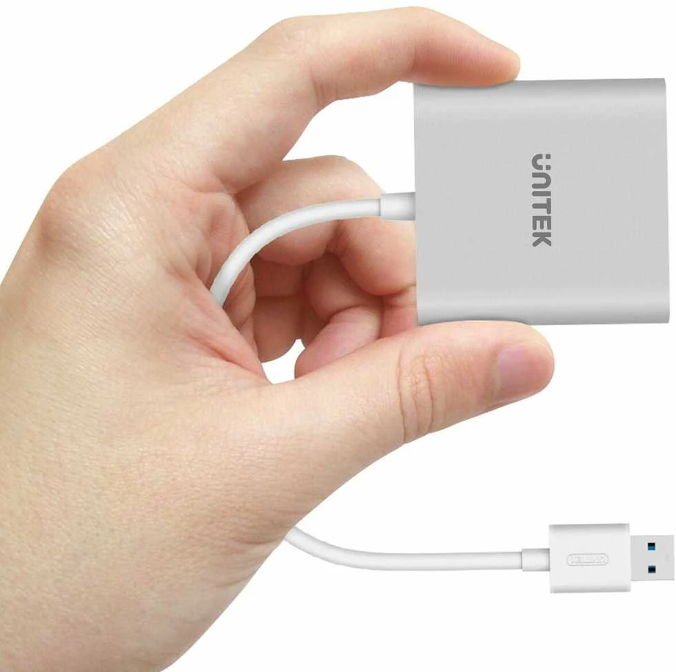 UNITEK Y-9313 Unitek USB3.0 su Multi-In-One Aliuminio kortelių skaitytuvu Y-9313