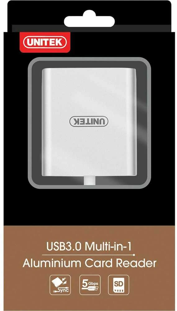 UNITEK Y-9313 Unitek USB3.0 su Multi-In-One Aliuminio kortelių skaitytuvu Y-9313