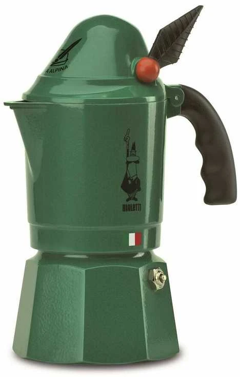 Bialetti Moka Break Alpina Moka kavinukas Žalias