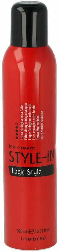 „Inebrya“ itin stiprios fiksacijos plaukų lakas „Ice Kreminis Style-In“ (Logic Style), 320 ml