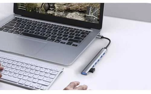 Iso Trade HUB USB- 1 port 3.2 + 6 jungtys 2.0 Izoxis 24374
