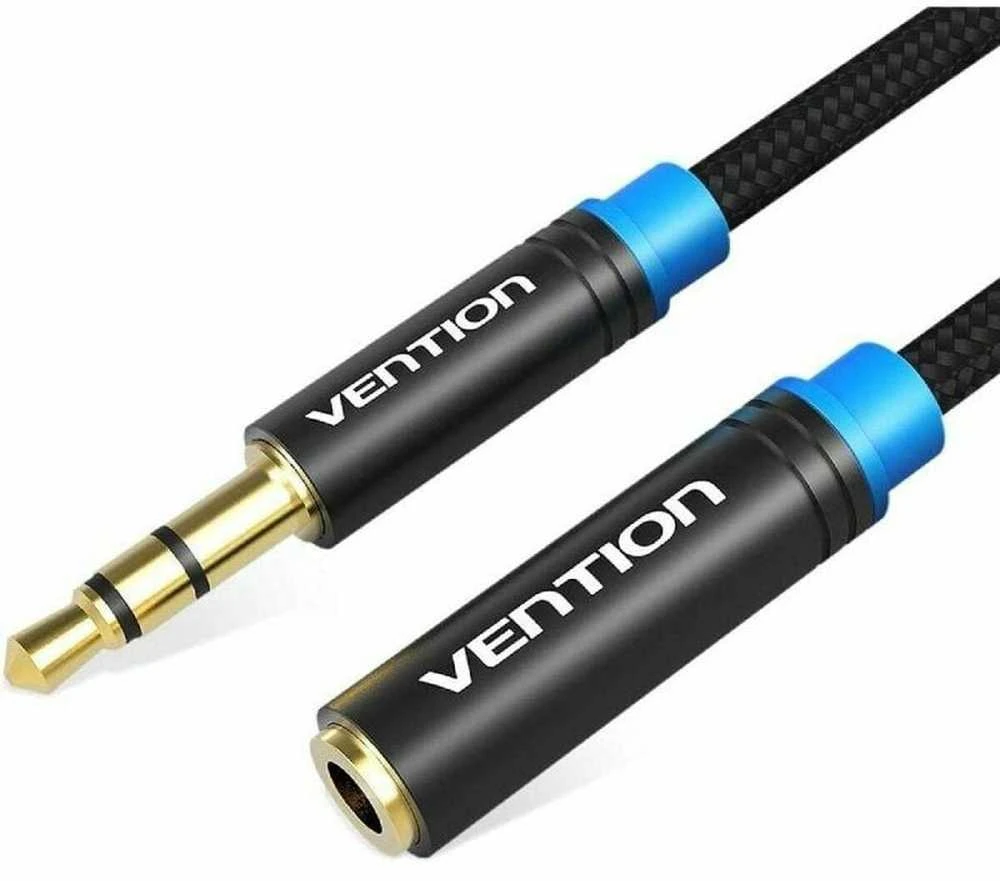 Vention Pintas 3.5 mm garso ilgintuvas 5 m ventiliacija VAB-B06-B500-M juodas