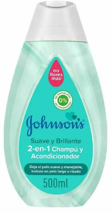 Johnson & Johnson "Johnson's Soft And Brilliant 2 in 1" šampūnas ir kondicionierius 500ml