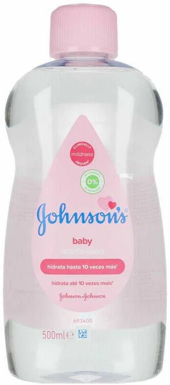 Johnson & Johnson Baby Drėkinamasis kūno aliejus kūdikiams, 500 ml