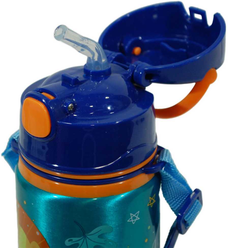 „Jungle Jungle“, gyvūnų skonio aliuminio butelis su karabinu, 600 ml