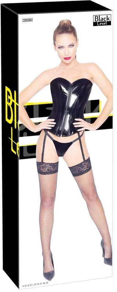 Black Level Vinyl Corsage juodas S