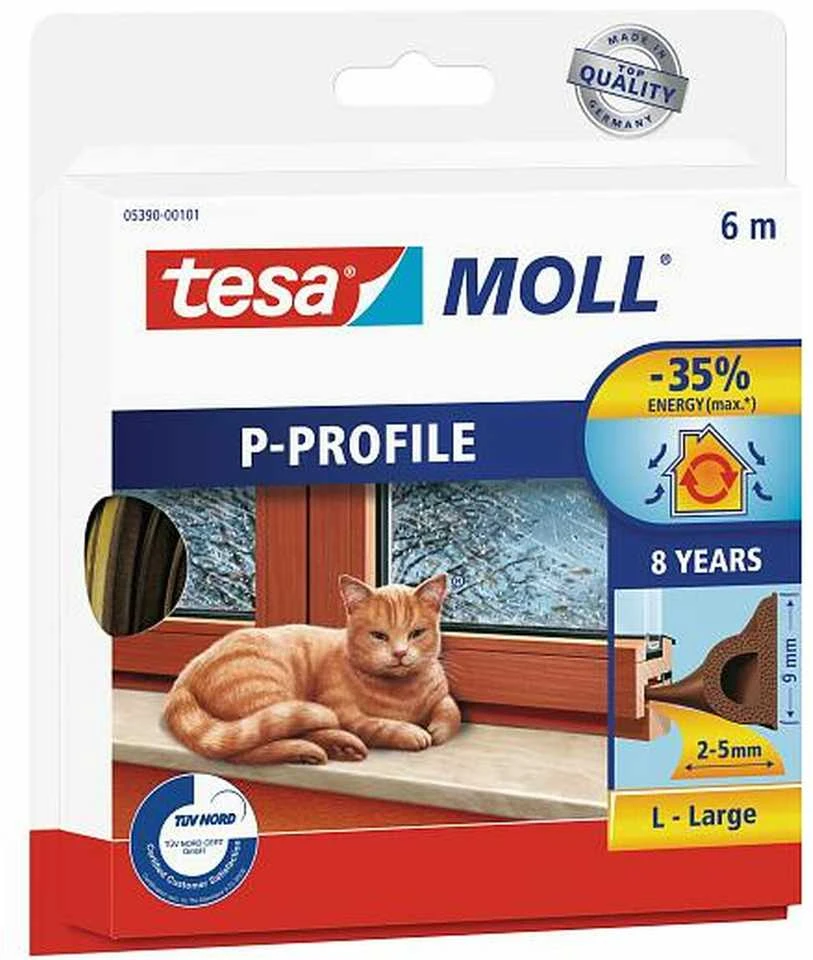 Uszczelka Guminis sandarinimo profilis p 6m: 9mm, baltas (užsakymo nr. h0539002)