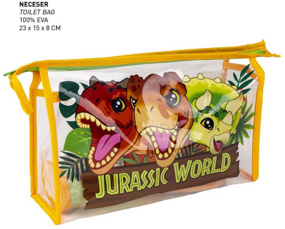Kelioninis Vaikų tualeto reikmenų rinkinys kelionei Jurassic Park 4 Dalys Oranžinė