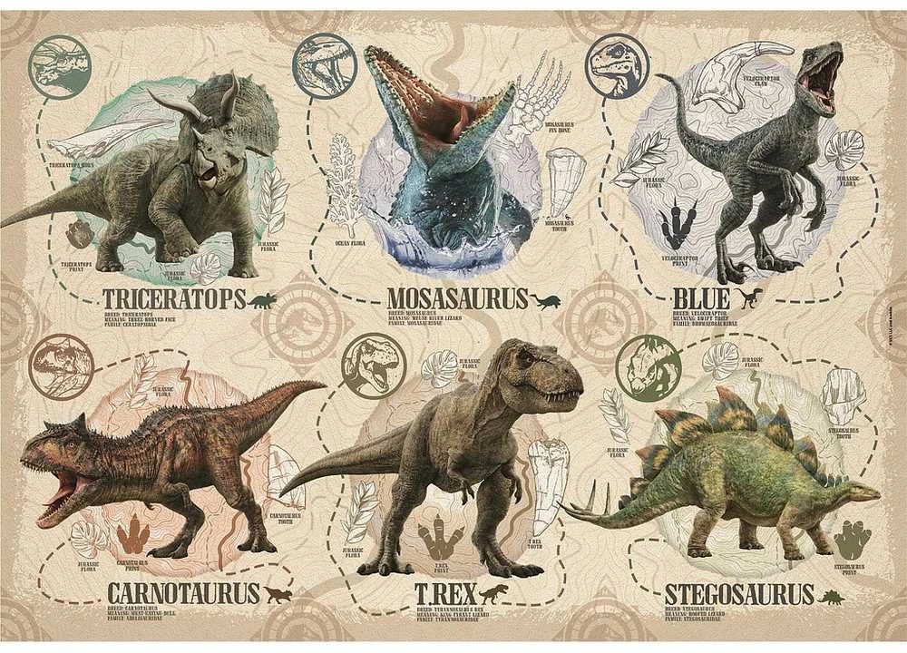 Clementoni Dėlionė 104 vnt. - Juros periodo pasaulis (Jurassic World)