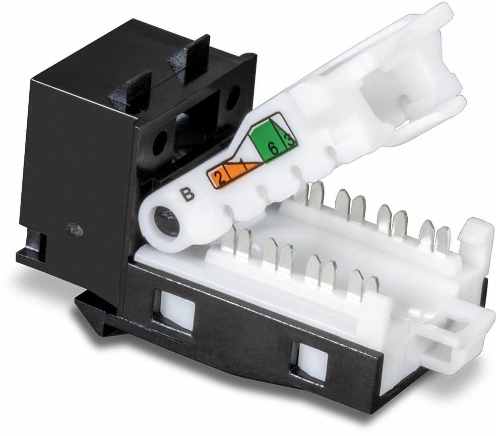 Šakotuvas TRENDnet TRENDnet TC-K25C6BK Cat.6 RJ-45 Keystone, 25 vnt. juoda, juoda