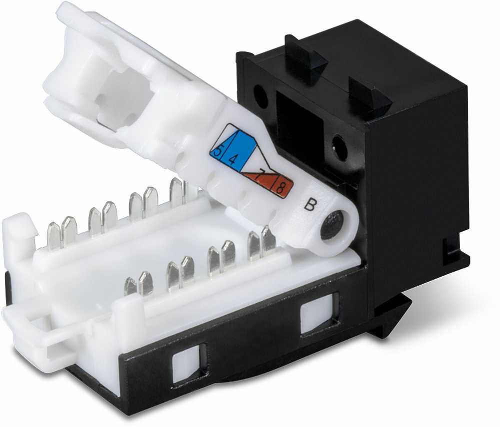 Šakotuvas TRENDnet TRENDnet TC-K25C6BK Cat.6 RJ-45 Keystone, 25 vnt. juoda, juoda