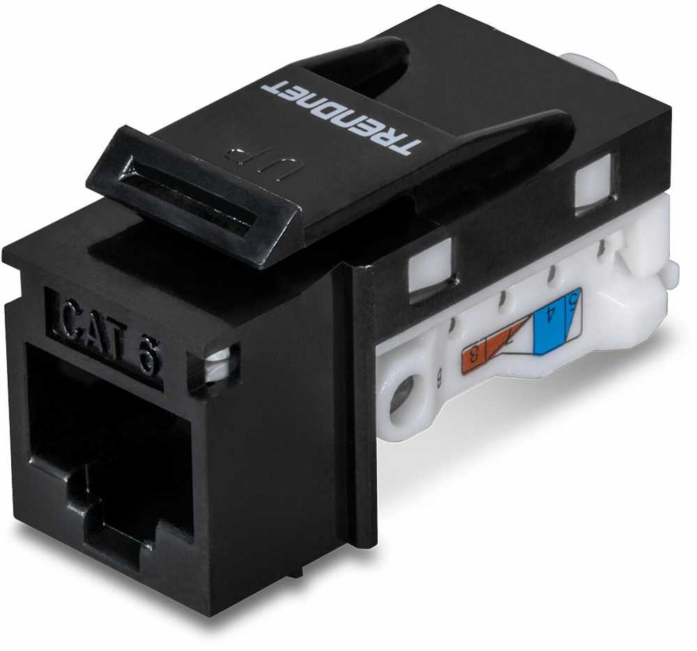 Šakotuvas TRENDnet TRENDnet TC-K25C6BK Cat.6 RJ-45 Keystone, 25 vnt. juoda, juoda