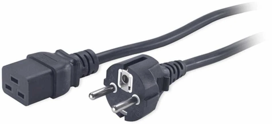 APC AP9875 maitinimo kabelis Juoda 2,5 m C19 šakotuvas CEE7/7