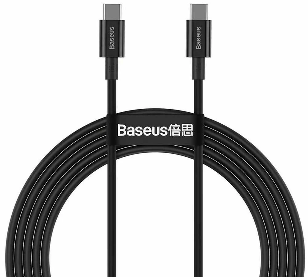 Baseus Superior serijos USB-C - USB-C kabelis 100W 1m juodas