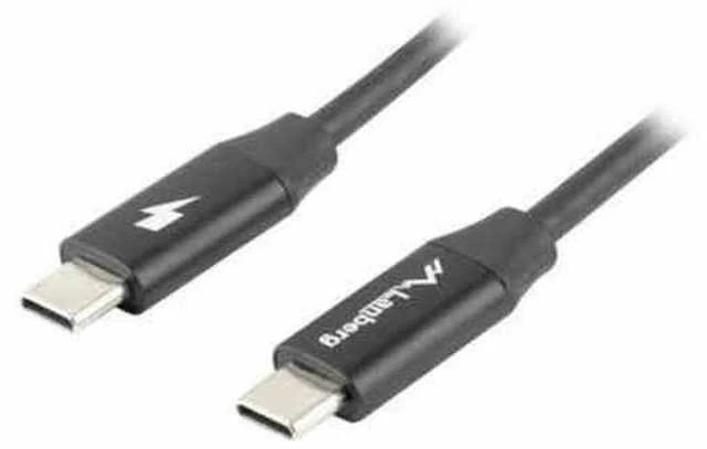 LANBERG USB-C M/M 2.0 laidas 1.8m Quick Charge 4.0 juodas