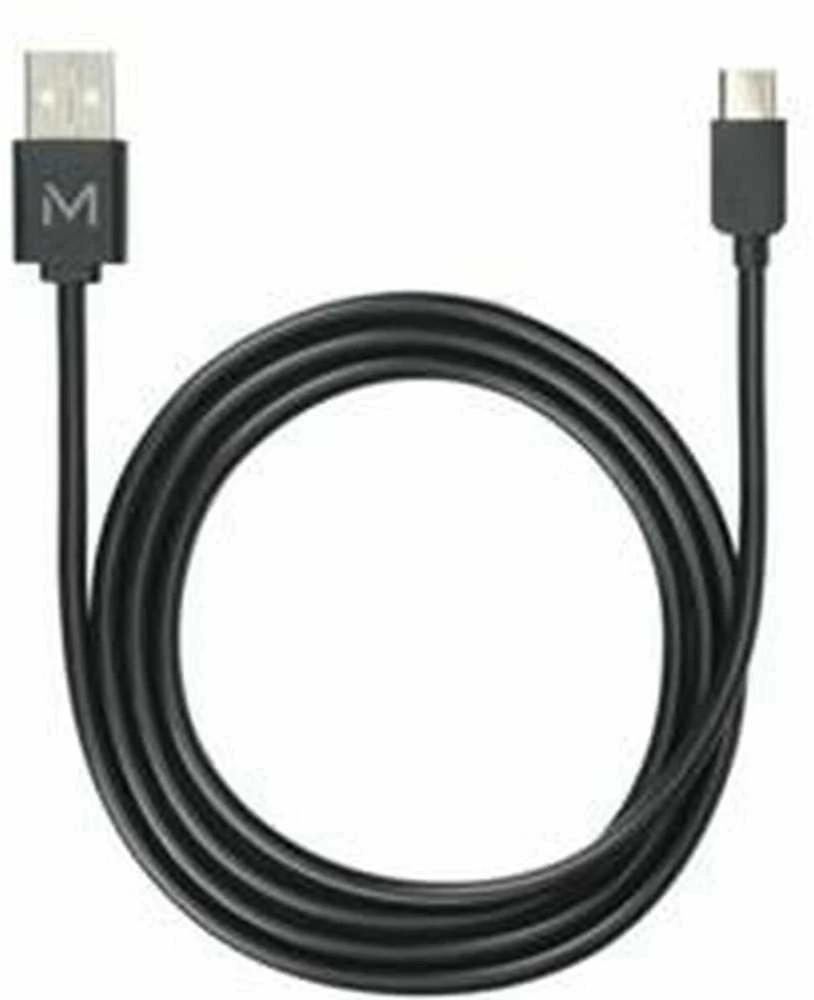 Kabelis USB Mobilis USB-A - USB-C 1 m Juodas (001278)