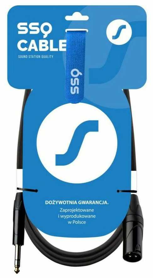 SOUND STATION QUALITY (SSQ) SSQ JSXM10 - XLR kištukas - Jack stereo 6,3 mm laidas, 10 m