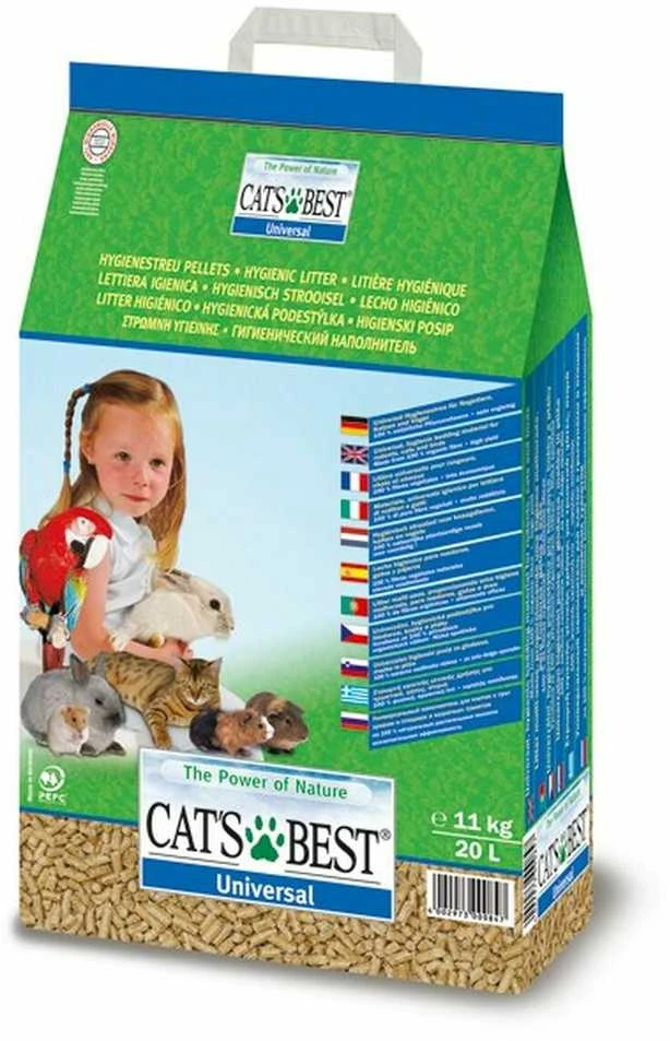 Cat's Best Universal granuliuotas natūralus universalus pjuveninis kraikas 20L