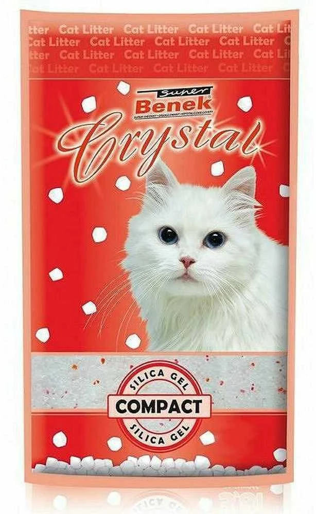 SUPER BENEK Crystal Compact - Kačių kraikas - 7,6 l