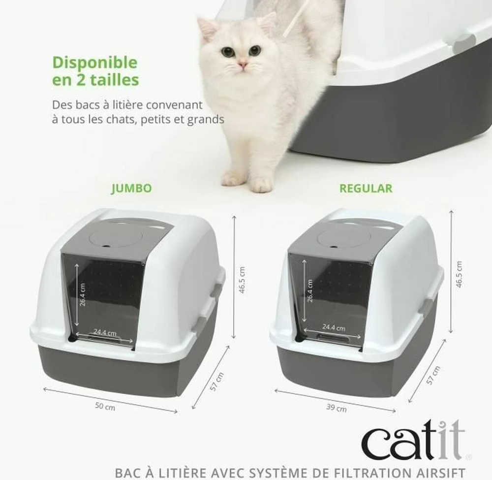 Catit uždara kačių kraiko dėžė su anglies filtru 57 x 39 x 46.5 cm 50702