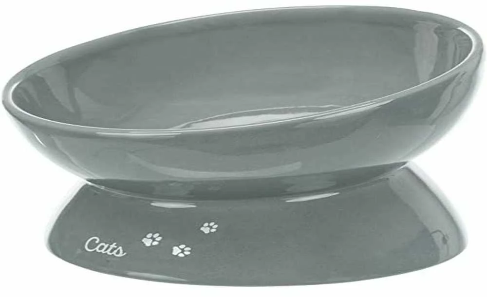 TRIXIE gyvūnų augintinių dubenėlis, keramikinis, pilkos sp., 0,35 l/ø 17 cm
