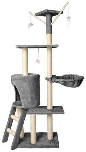 Kačių medis 138 cm pilkas