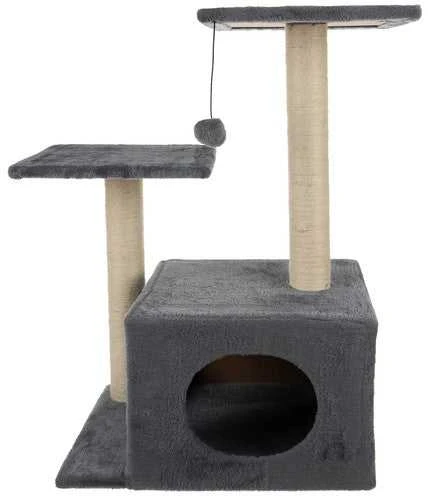 Kačių namelis 71 cm pilkas
