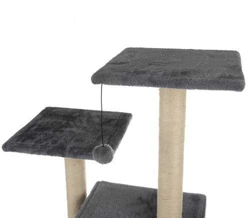 Kačių namelis 71 cm pilkas