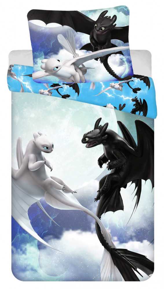 Patalynė bawełniana 140x200 How to train your dragon 7806 poszewka 70x90