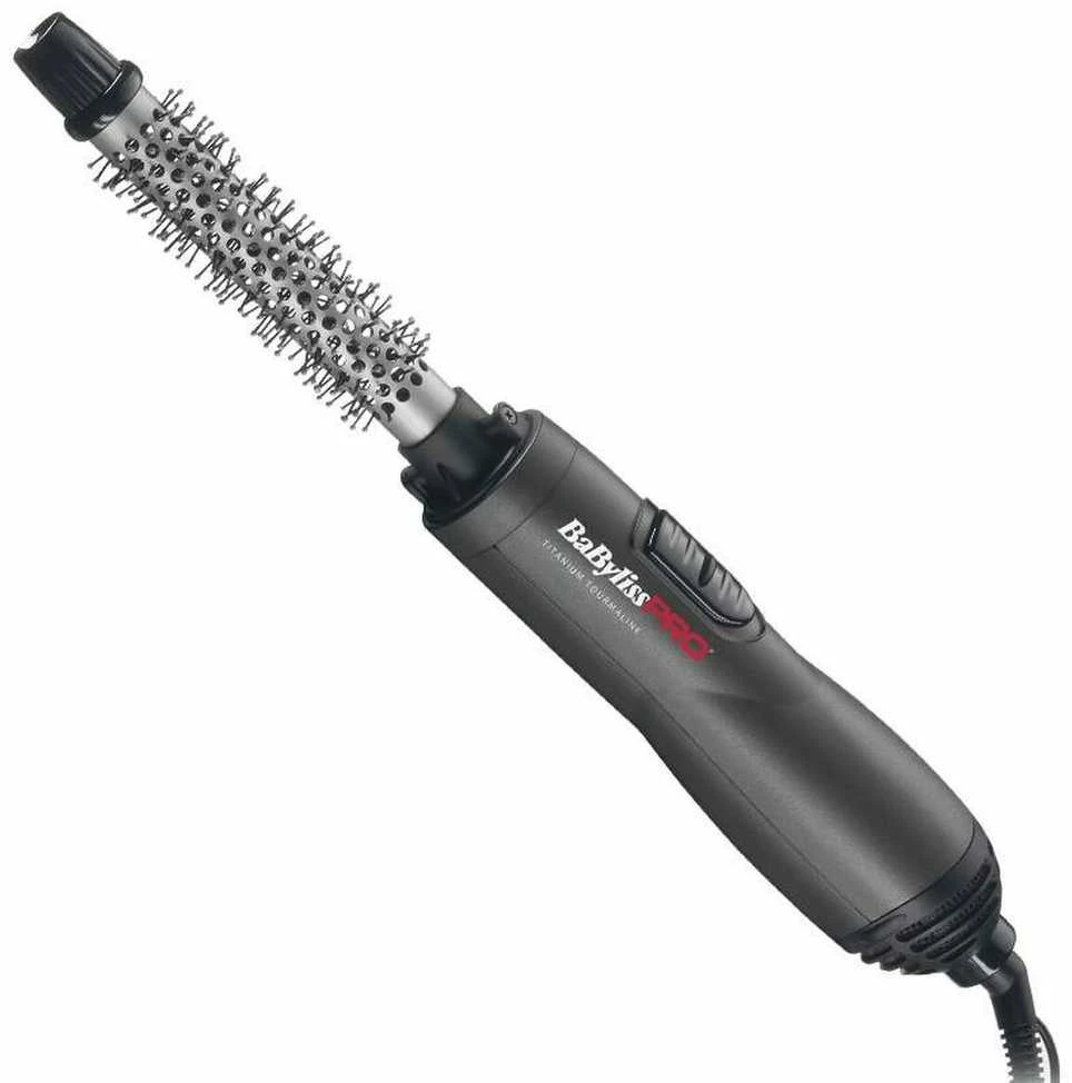 BABYLISS Air Styler BAB2675TTE Garantija 12 mėn., Statinės skersmuo 19 mm, Šildymo lygių skaičius 2, Šukos formavimui, Temperatūra (maks.) 100 °C, 700 W, Pilkas