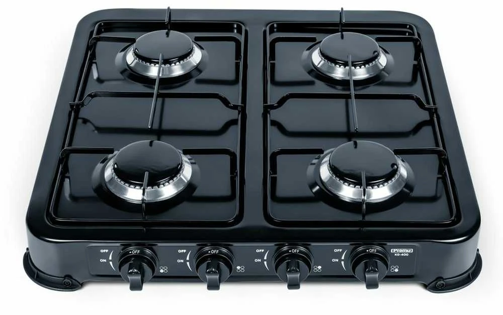 Promis KG400C hob Juodas,Baltas Countertop Gas 4 zone(s)