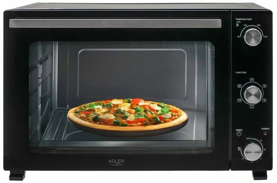 Mikrobangų krosnelė Adler Electric orkaitė | AD 6028 | 60 L | 2000 W | Juodas
